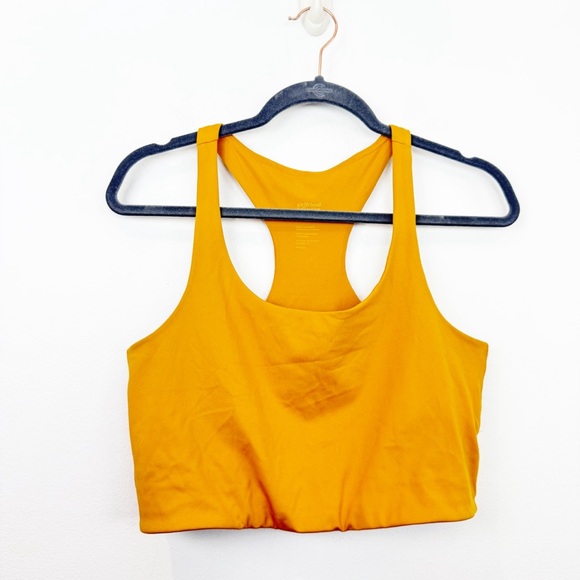 Girlfriend Collective Mustard Yellow Paloma Sports Bra Size Large - Picture 1 of 4